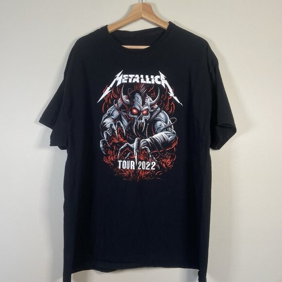 Metallica Double Sided Graphic 2022 Tour Band T-Shirt Concert Black Men’s XL - Picture 1 of 6